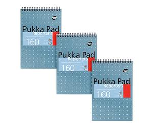 Pukka Pad NM001 - Bloc de notas con anillas (160 páginas, tamaño A4, 80 gsm), color verde, 3 unidades