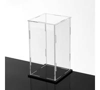 PULaif Caja expositora de acrílico, Vitrina de acrílico for tamaños múltiples Transparentes coleccionables(15x15x40cm(6x6x16in))