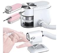 Pulidor de uñas profesional con colector de polvo, kit de máquina de taladro de uñas portátil para uso doméstico y de salón, velocidad ajustable