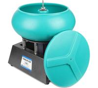 Pulidor vibratorio de vaso, kit de tambor de pulido profesional para moler y pulir superficies de piezas de trabajo, accesorios de joyería