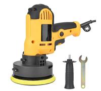Pulidora Coche 220V 700W Piso Azulejos Mármol Mango Auxiliar 125mm Almohadilla (Enchufe UE)