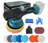 Pulidora coche inalámbrica compatible Makita 18V, 8 velocidades variables