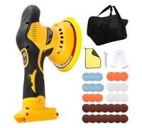 Pulidora de autos inalámbrica para Dewalt, sin escobillas de 6 pulgadas, pulidora orbital de 8 velocidades variables, 5500 RPM para detalles de autos encerado eliminación de rayones (sin batería)