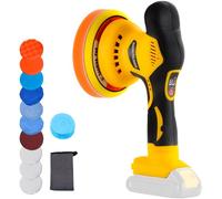 Pulidora de búfer compatible con batería Dewalt de 20 V, tampón orbital inalámbrico de 6 pulgadas, tampón de automóvil sin escobillas para barco, pulido y depilación de automóviles (solo herramienta,