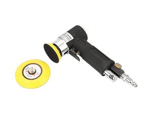 Pulidora de Esquinas Excéntrica Neumática Akozon AT-1500 con Disco de 2 y 3 Pulgadas, Perfecta para Esmerilado y Pulido de Precisión, Ideal para Superficies de Metal, Madera y