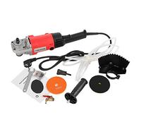 Pulidora en húmedo, pulidora de piedra, amoladora de 1400 W, kit de pulido en húmedo de molino de agua para encimera de hormigón de piedra(European standard 220V, pink)