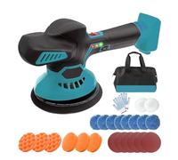 Pulidora Inalámbrica De 6 Pulgadas, Pulidora Orbital Aleatoria, Kit De Pulido De Automóviles De 6 Velocidades For Detalles, Pulido Y Encerado Ligera Y FáCil De Usar