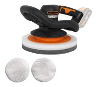 WORX WX856.9 Pulidora de batería 250mm 20V Máx. PowerShare No incluye batería ni cargador Empuñadura delantera| gran superficie de acción orbital aleatoria
