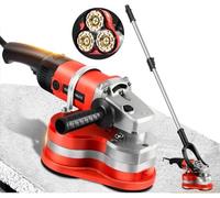 Pulidora y amoladora de hormigón, 3800 W con 3 ruedas de diamante y control de 6 velocidades para un pulido sin esfuerzo en superficies de mármol, granito y epoxi