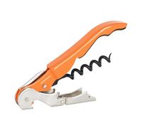 PULLTAP'S GENUINE Classic 500 (Naranja) Abridor de Vino, Sacacorchos de camarero profesional. Incluye doble palanca articulada, navaja cortacápsulas y abridor de tapones. Fabricado en España