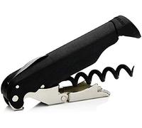 PULLTAP'S GENUINE Compact 600 | Sacacorchos de camarero plegable para uso profesional - Fabricado en España - Incluye navaja cortacápsulas y abridor de botellas (Negro)