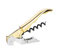 PULLTAP'S GENUINE Slider 900 (Dorado) Abridor de Vino, Sacacorchos de camarero profesional. Incluye doble palanca articulada, navaja cortacápsulas y abridor de tapones. Fabricado en España