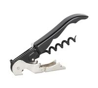 PULLTAP'S GENUINE Slider 900 (Negro) Abridor de Vino, Sacacorchos de camarero profesional. Incluye doble palanca articulada, navaja cortacápsulas y abridor de tapones. Fabricado en España