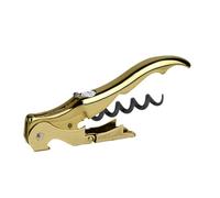 PULLTAP'S GENUINE Slider Boss 150 - Sacacorchos de camarero premium profesional - Fabricado en España - Con doble palanca articulada, navaja cortacápsulas tipo cúter y abrebotellas (Todo Dorado)