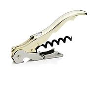 PULLTAP'S GENUINE Slider Boss 150 - Sacacorchos de camarero premium profesional - Fabricado en España - Con doble palanca articulada, navaja cortacápsulas tipo cúter y abrebotellas (Dorado)