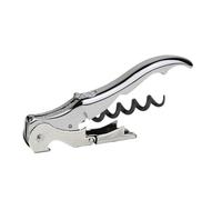 PULLTAP'S GENUINE Slider Boss 150 - Sacacorchos de camarero premium profesional - Fabricado en España - Con doble palanca articulada, navaja cortacápsulas tipo cúter y abrebotellas (Cromado)