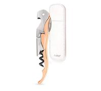 Pulltex 109-143-00 Pulltaps Evolution-Sacacorchos con Funda de Piel, Color Oro Rosa, Acero
