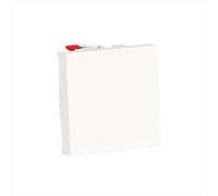 Pulsador 2 módulos, color blanco polar (Schneider Electric NU320618)