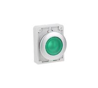 Pulsador 30mm plano verde con retroiluminación de 182927
