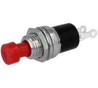 Pulsador abierto en reposo off-(on) 1a/250vac rojo