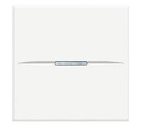 Pulsador ancho Axial Bticino Axolute HD4005M2AN Blanco 2 modulos