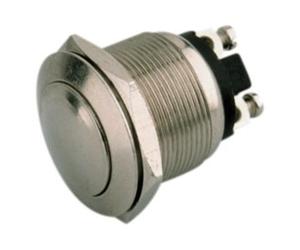 Pulsador antivandalico metal 2a/250vac ip40