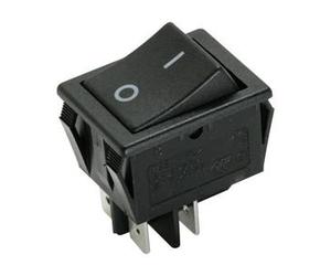 Pulsador basculante bipolar 16a/250vac color negro 11.405pn