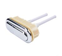Pulsador Cisterna ABS Plástico 110x40mm Ahorro Agua | Doble descarga, ahorro agua, diseño oval 110x40mm, acabado cromado, fácil limpieza