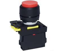 Pulsador de alto perfil verde ABS plástico IP40 pulsador de alto perfil | Diseño de perfil alto, material ABS, verde, protección IP40, fácil de usar