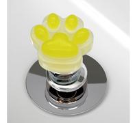 Pulsador de botón de inodoro | Botón de tanque de inodoro en forma de garra | Botón de inodoro brillante para uso nocturno, ayuda con botón para la parte superior del inodoro, accesorios de baño para