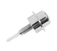 Pulsador de cisterna de inodoro para Siamp para Optima 49 - Interruptor de repuesto de descarga simple con acabado cromado - Para un fácil funcionamiento de presión para inodoros estándar y elevados