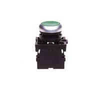 Pulsador de control 22mm verde con RMQ Titanio 216512