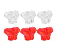 Pulsador de Inodoro 6 Piezas Plástico, Forma de Corazón | Botón Decorativo Agarre Mejorado, Presión Suave, Uso en Baño Infantil y Depósitos Pulsador