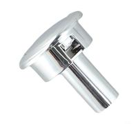 Pulsador de inodoro con acabado cromado para cisternas Siamp y Storm 33A, se adapta a agujeros estándar de 38-44 mm, cubierta de soporte opcional, funcionamiento suave y diseño para actualización de
