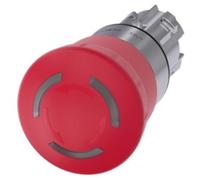 Botón De Parada De Emergencia Iluminado Siemens 40mm Metal - 3SU10511HB200AA0