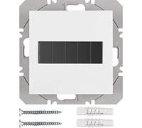 Pulsador de superficie KNX radio quicklink solar simple, berker.Net Emisores KNX radio de hager, para series berker S.1/ B.3/ B.7 de hager, blanco polar, brillo