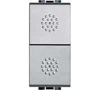 Pulsador doble 10Ailuminable1 móduloBTICINO Livinglight NT4036NTech