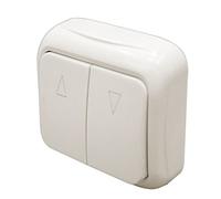 Pulsador doble de superficie para control de persianas de 80 × 80 × 30 mm Electro Dh 36.475 8430552140541
