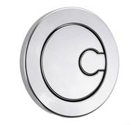 Pulsador Doble Descarga para Cisterna para roca A822505500 Botón Repuesto Ahorro Agua Mecanismo Baño Plata Negro(Chrome)