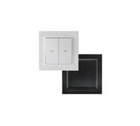 Pulsador Doble para Persianas Automáticas - Color Blanco, instalación sencilla, control simultáneo; ideal para automatizar persianas.