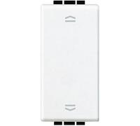 Pulsador doble persianasBticino N4037N LivingLight1 modulo Blanco