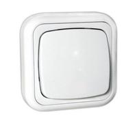 Pulsador electrico superficie 10a blanco