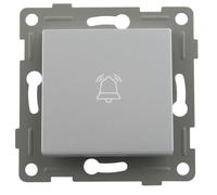 Pulsador empotrable de titanio con características técnicas avanzadas para control de campanas, ideal para instalaciones modernas y funcionales.