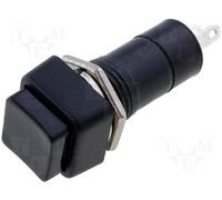 Pulsador interruptor cuadrado 2a 250vac color negro