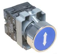 Pulsador IP40 anillo metálico 1NO1NC interruptor (Silver Dots) | Protección IP40, anillo de metal frontal, resistente al desgaste, contactos 1NO1NC, indicador de estado claro