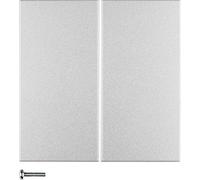 Pulsador KNX radio quicklink doble, series berker S.1/ B.3/ B.7 de hager, aluminio