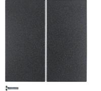 Pulsador KNX radio quicklink doble, series berker S.1/ B.3/ B.7 de hager, antracita