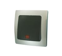 Pulsador luminoso empotrable.lille.plata electro dh 36.535/pl/pg 84305