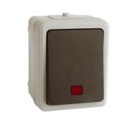 Pulsador luminoso superficie estanco ip44