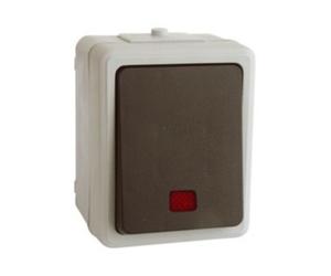 Pulsador luminoso superficie estanco ip44